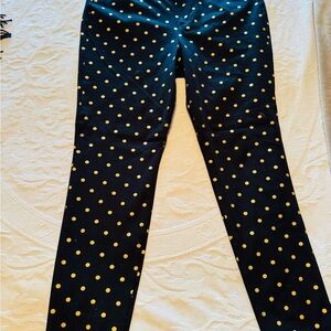Old Navy Black pants with porka Dots